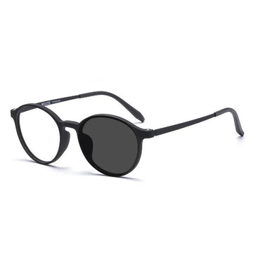 Ultralight Titanium Round Blue Light Reading Glasses - Magnifying Eyewear