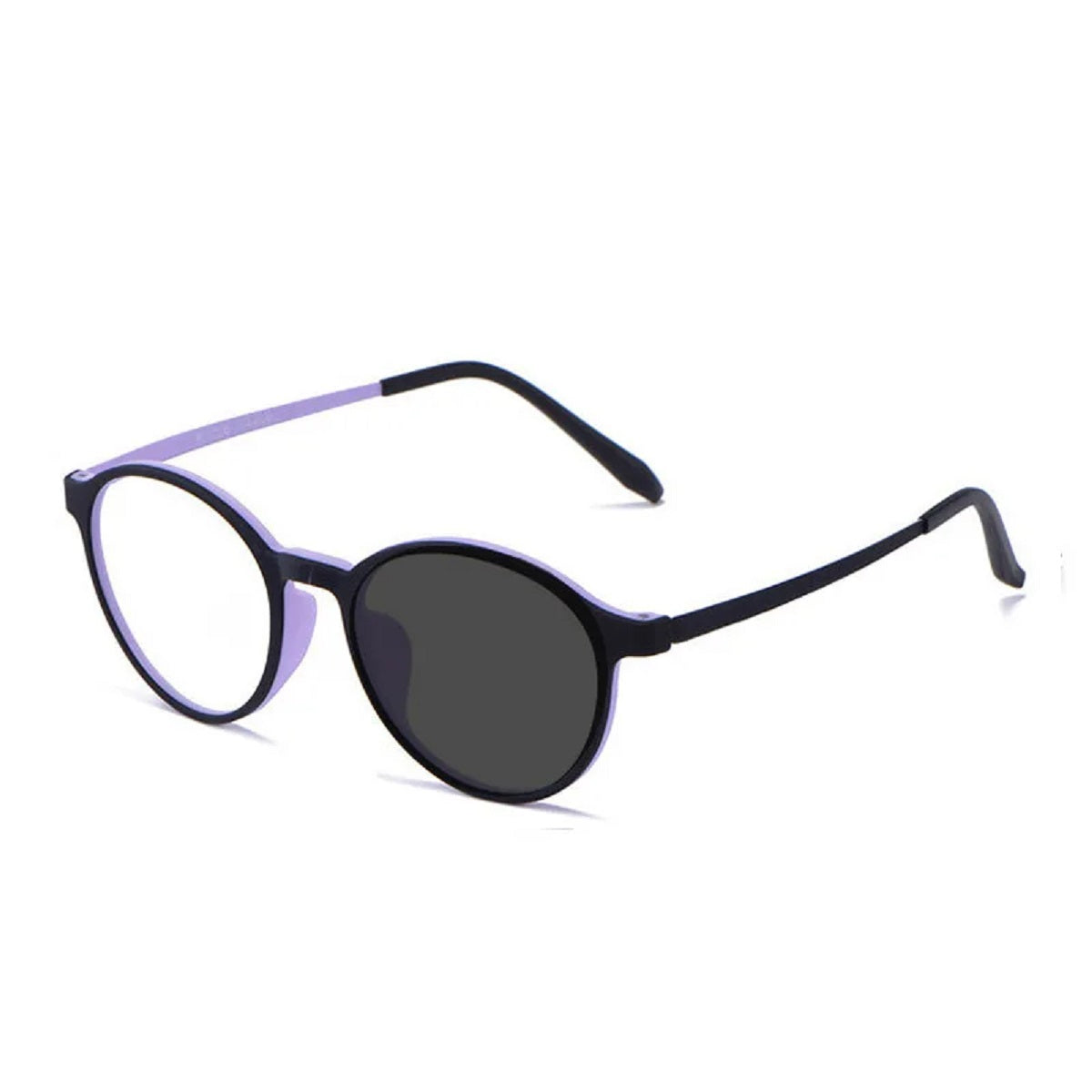 Ultralight Titanium Round Blue Light Reading Glasses - Magnifying Eyewear
