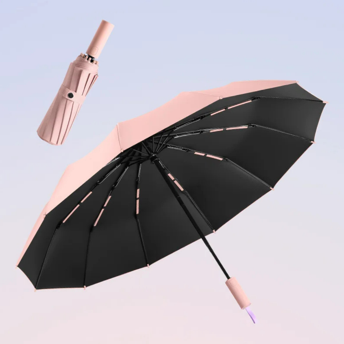 Windproof Automatic Umbrella - 72-Bone Large Folding UV Rain Protection