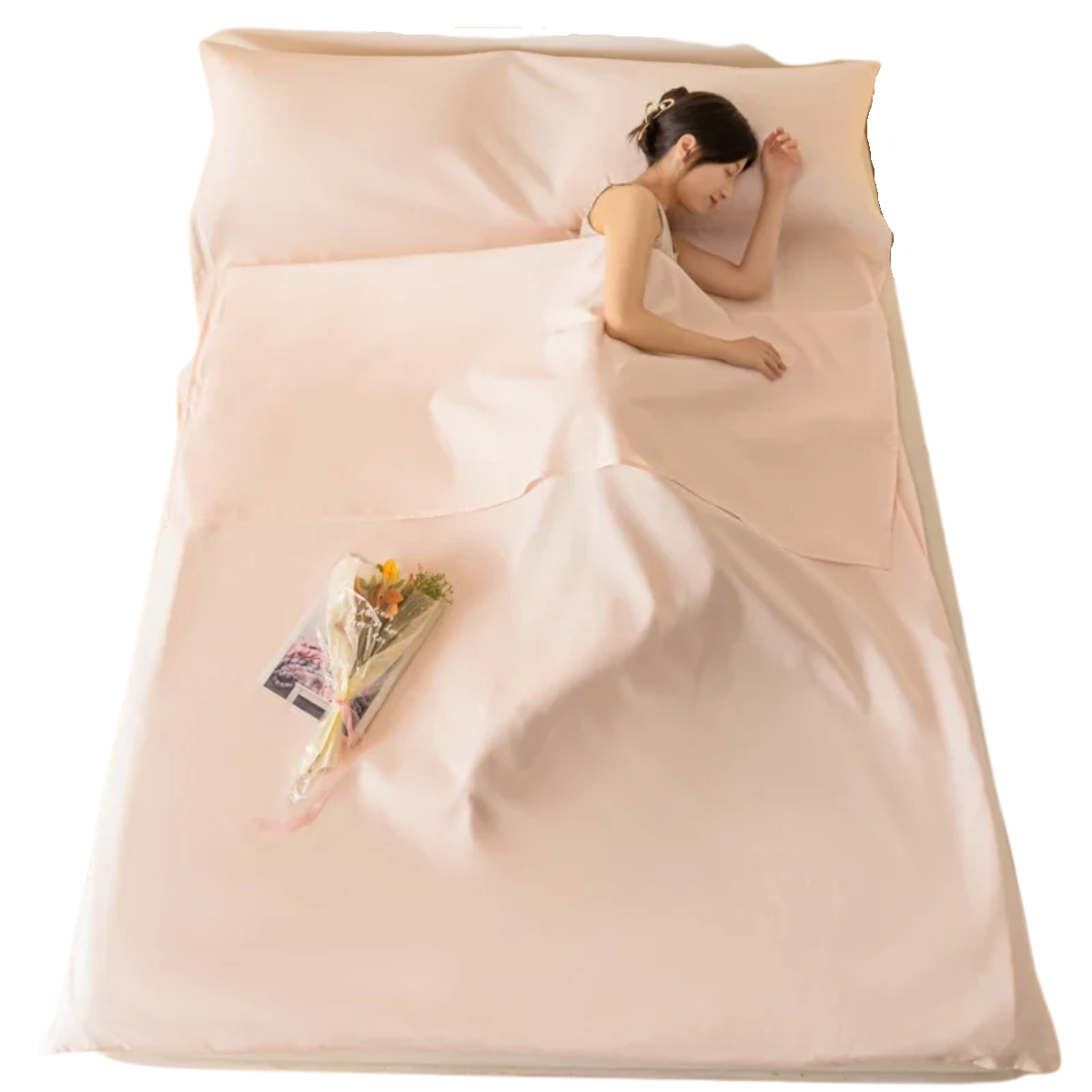 Sleeping Bag Liner - Lightweight Cotton Travel Sheet for Camping and Hotels