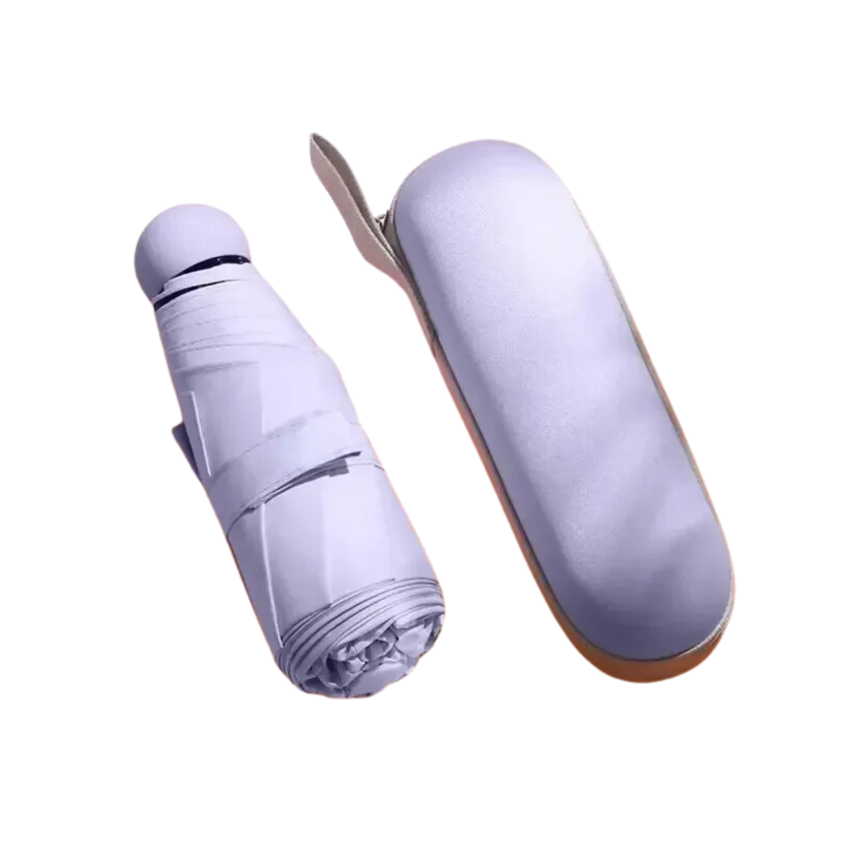 Mini Portable UV Sunshade Rain Windproof Umbrella with Case