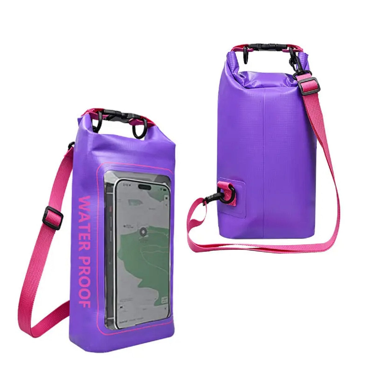 0.5 Gal Waterproof Dry Touch Screen Bag Roll-Top Pool Outdoor Gear Storage