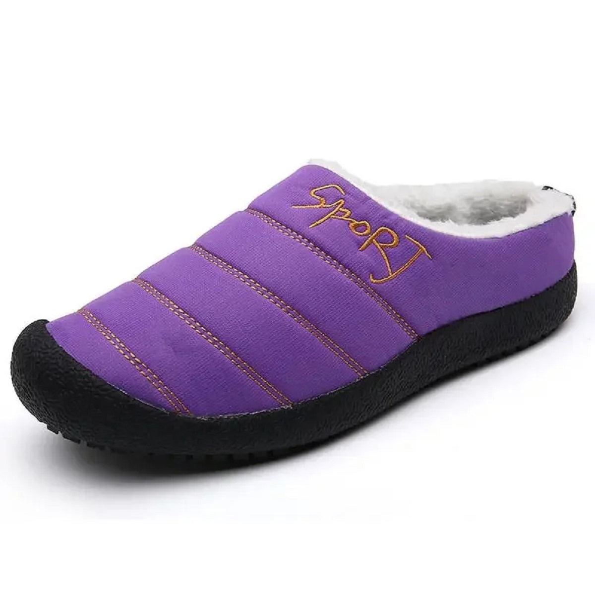 Warm Slippers with Thick Plush Shoes