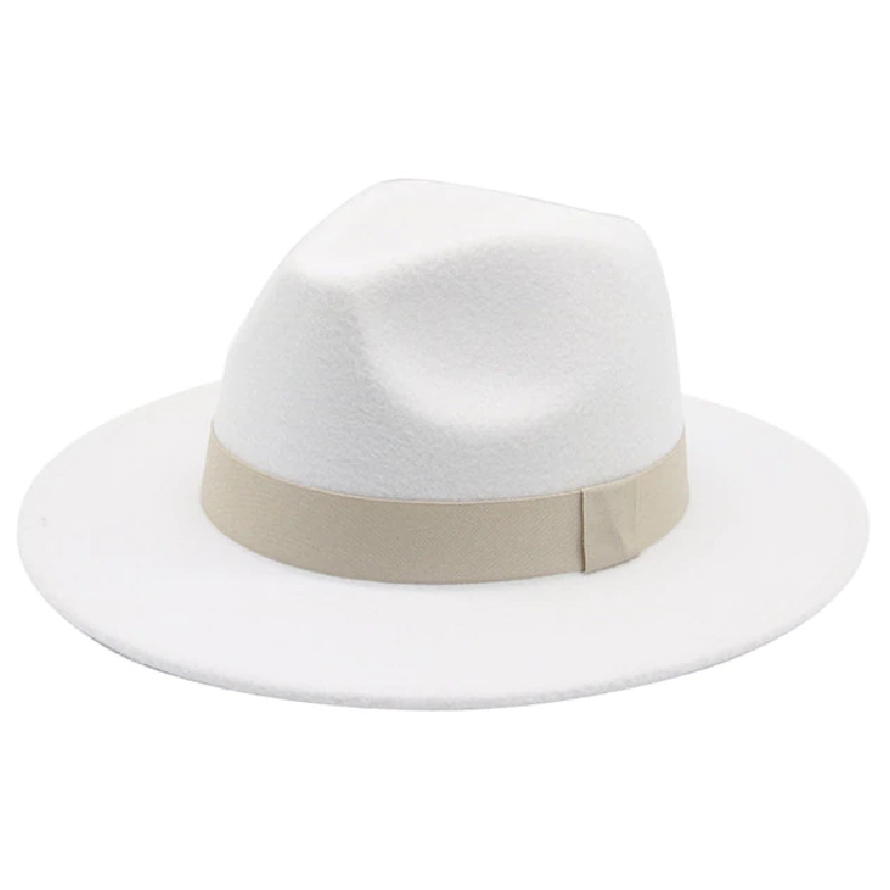 Men & Women Vintage Wide Brim Fedora Hat