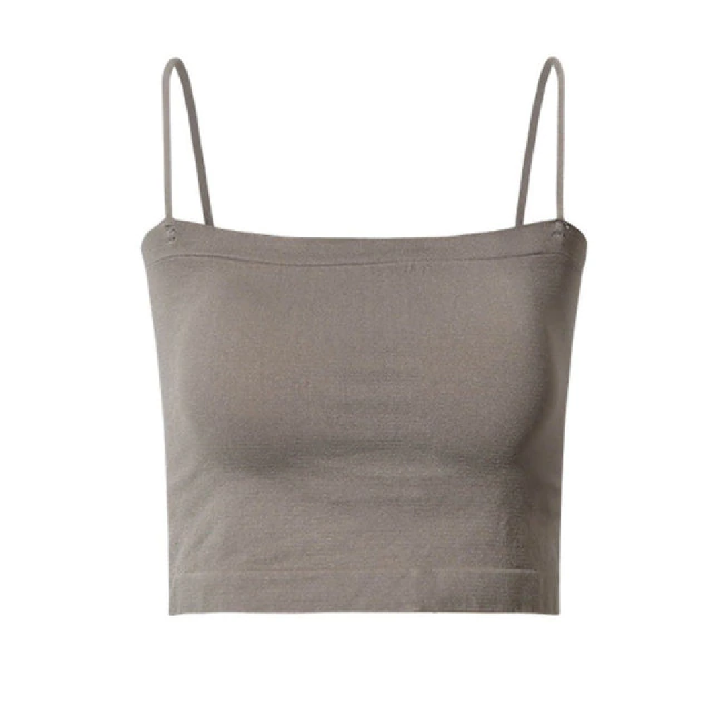 Spaghetti Strap Crop Tops Wirefree Brassiere