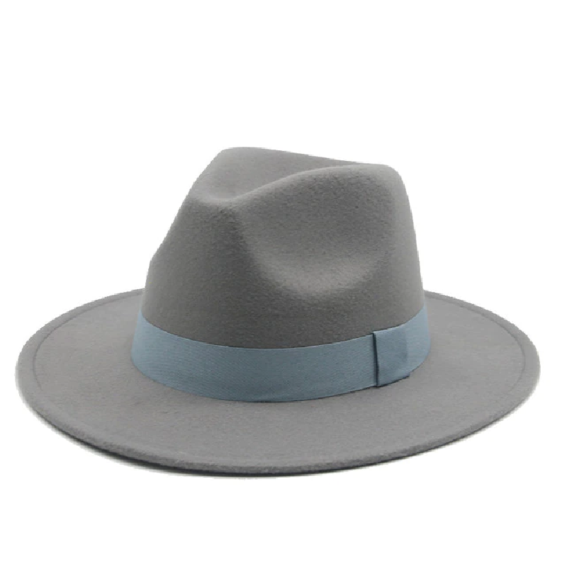 Men & Women Vintage Wide Brim Fedora Hat