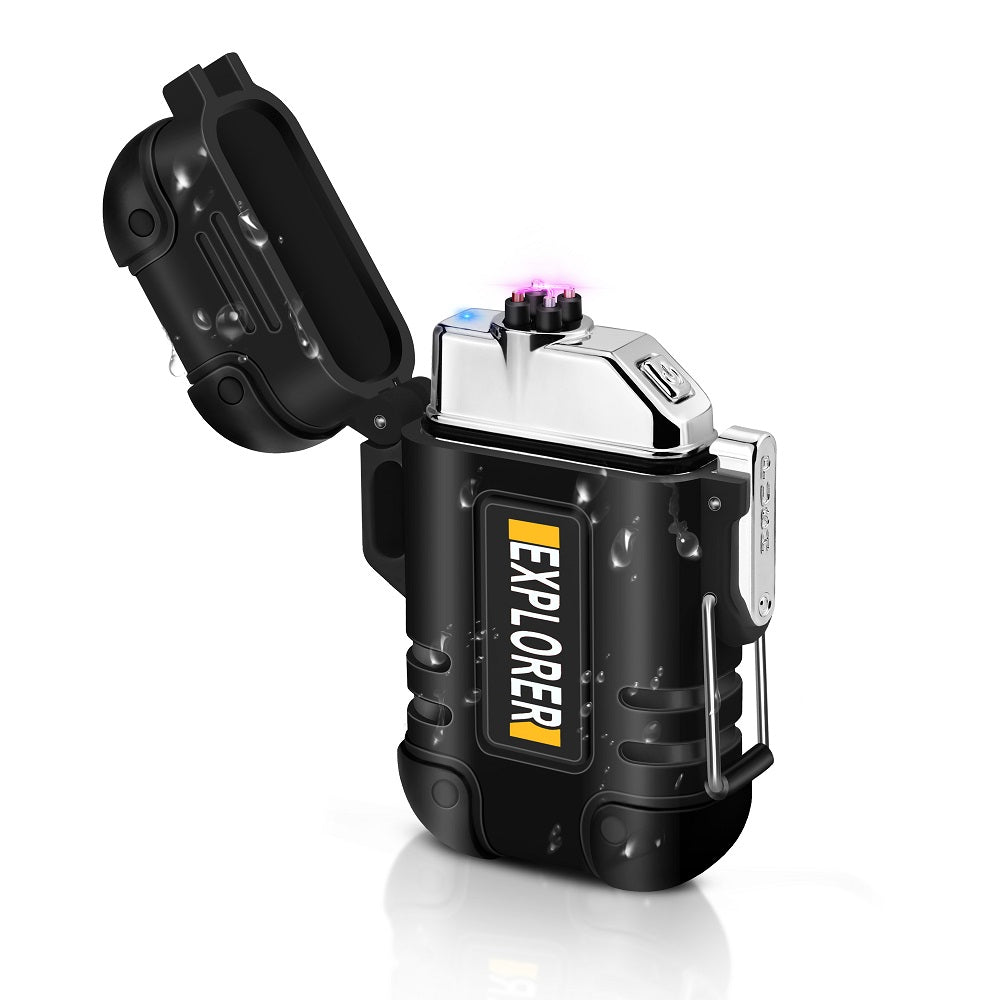 Waterproof Double Arc Lighter Windproof Plasma