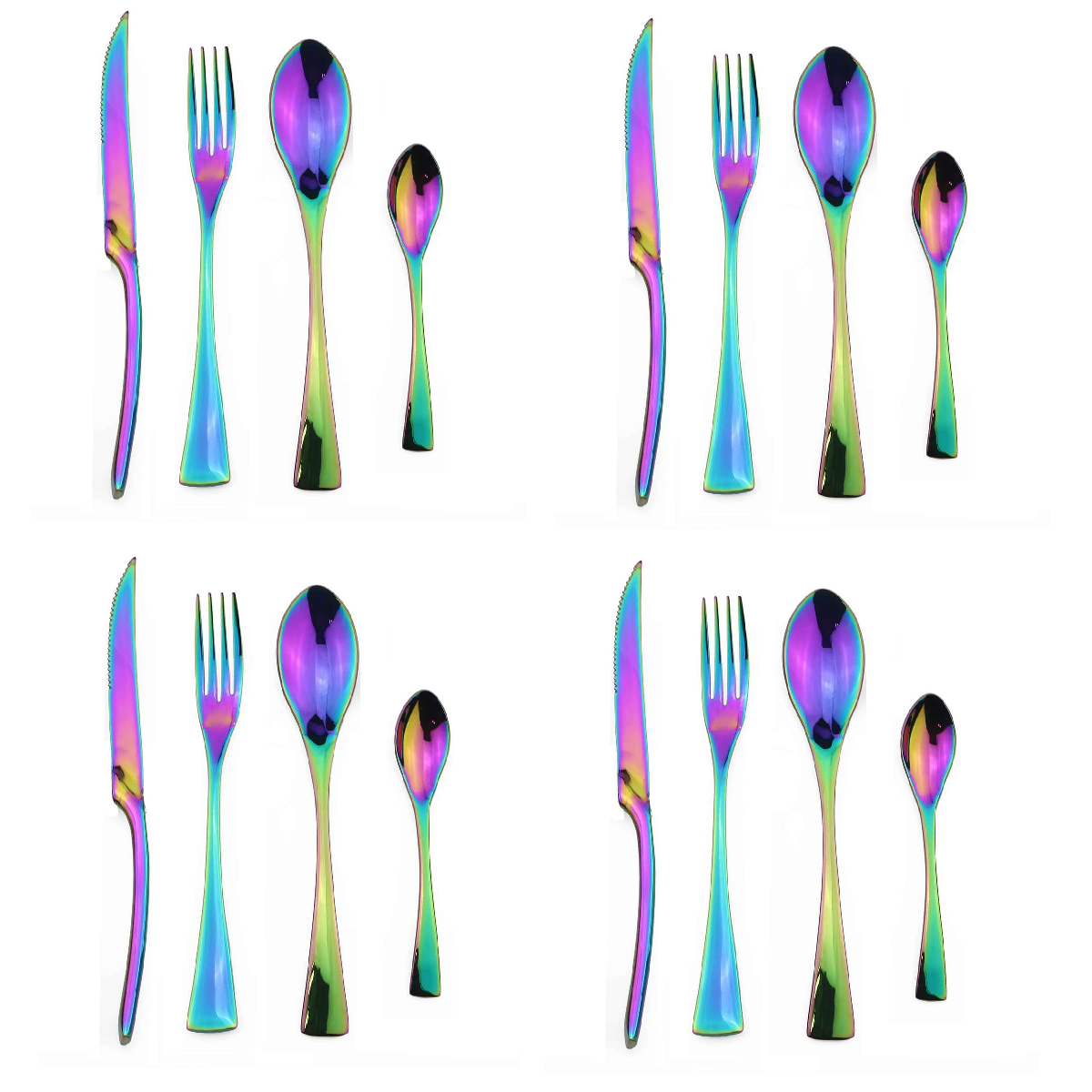 16 Pcs Stainless Steel Dinnerware Cutlery Set