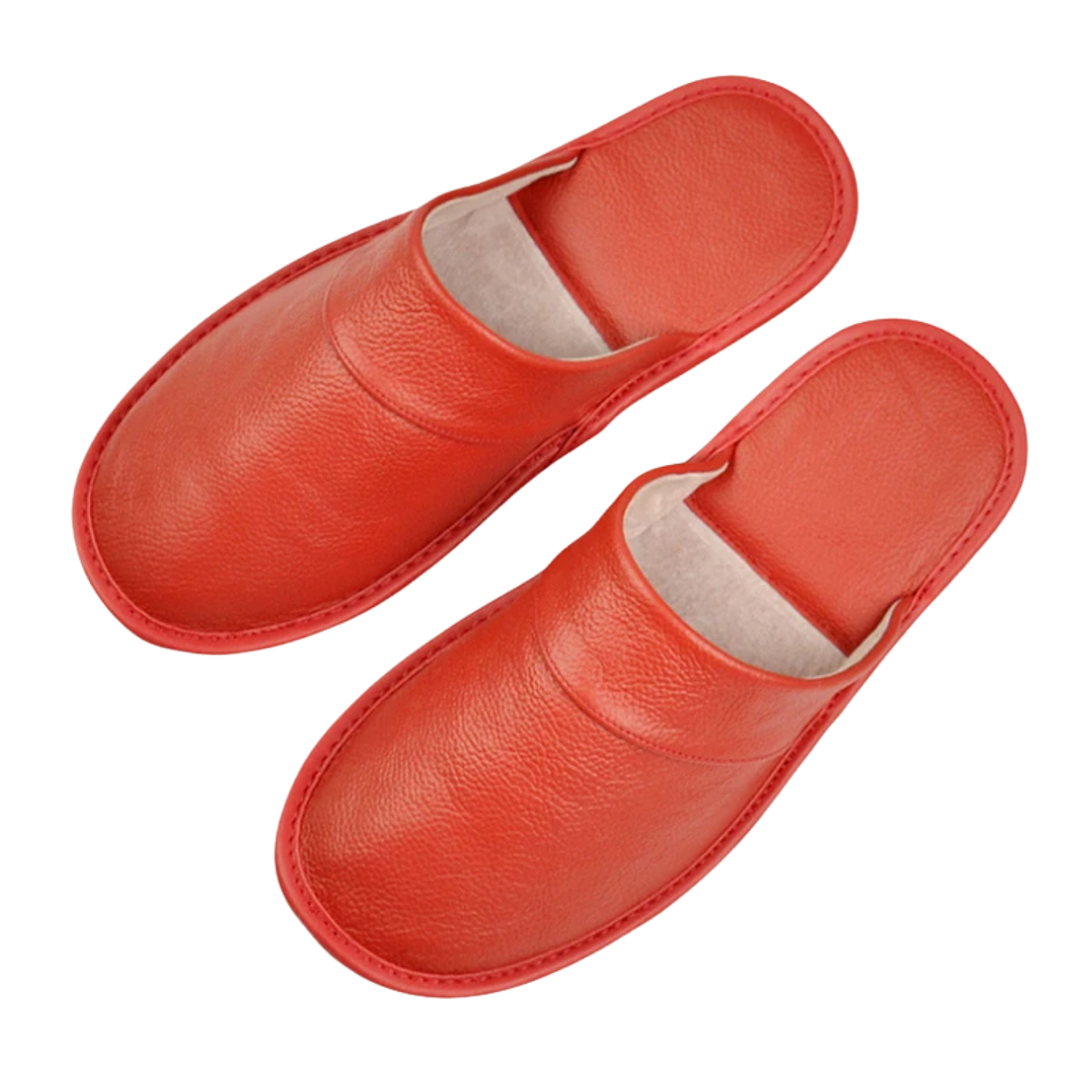 Genuine Leather Linen Slippers Indoor Outdoor for Men and Women Non-Slip Shoes