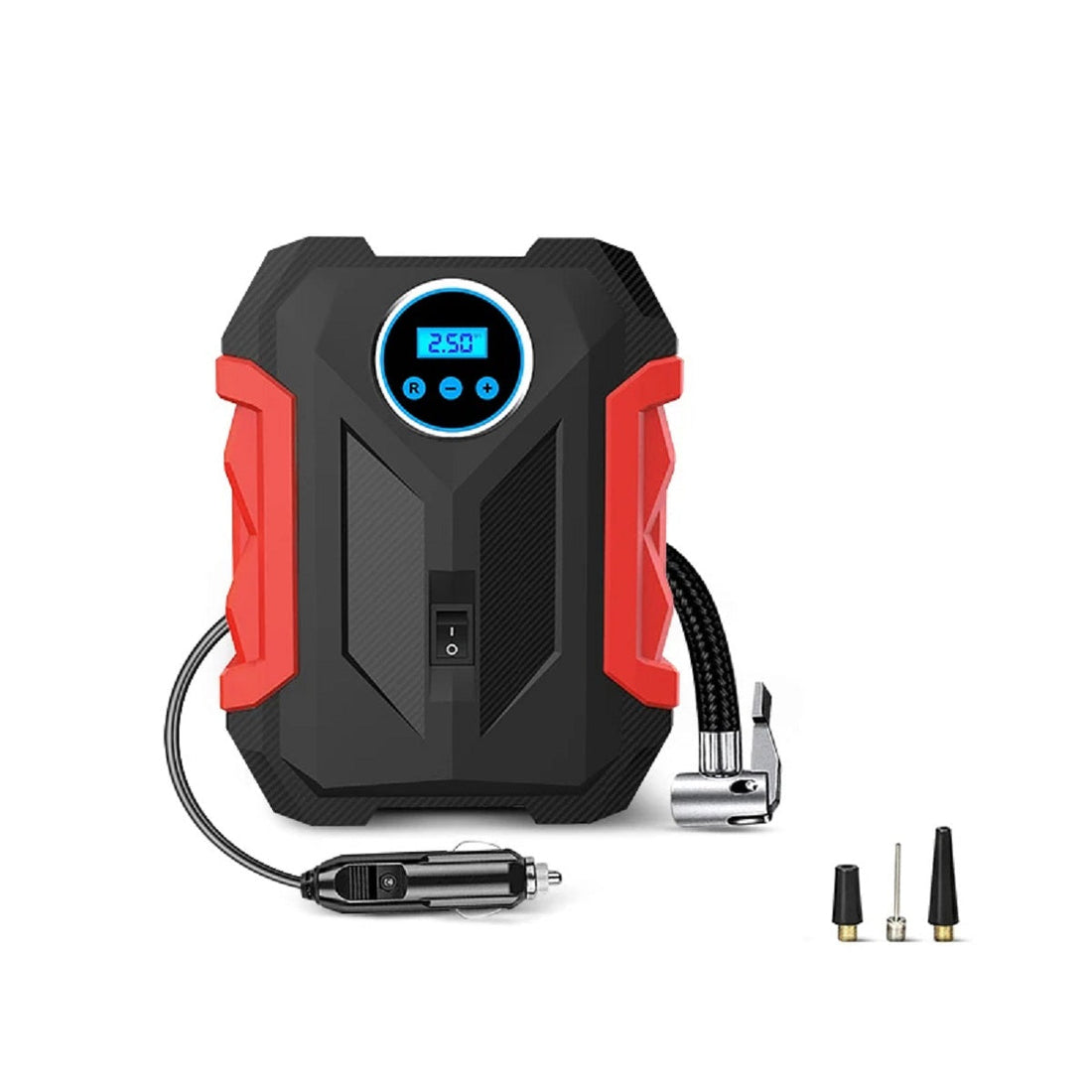 Portable Digital Air Compressor - Tire Inflator Pump with LED Light