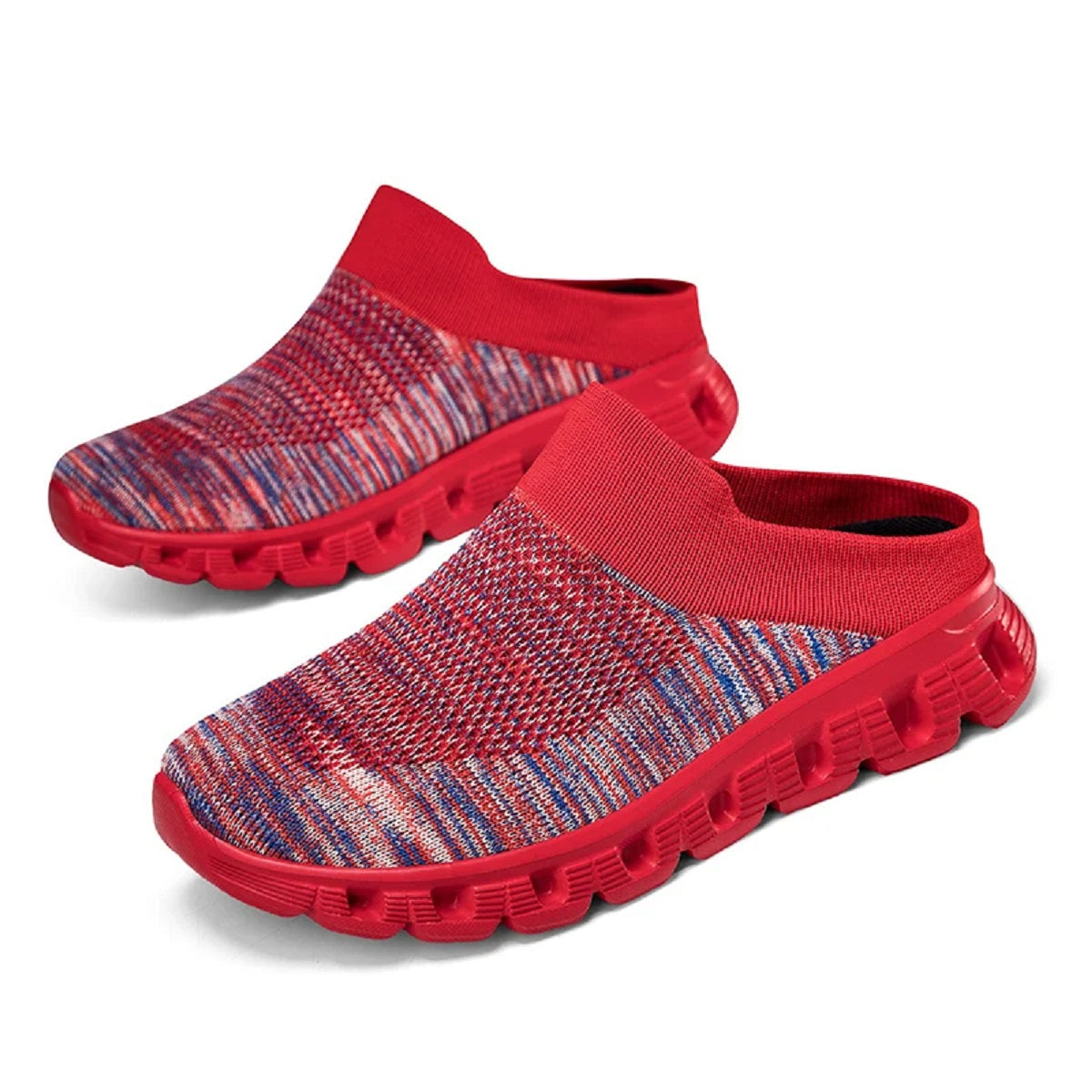 Backless Mules - Breathable Casual Sneakers and Open-Back Slippers