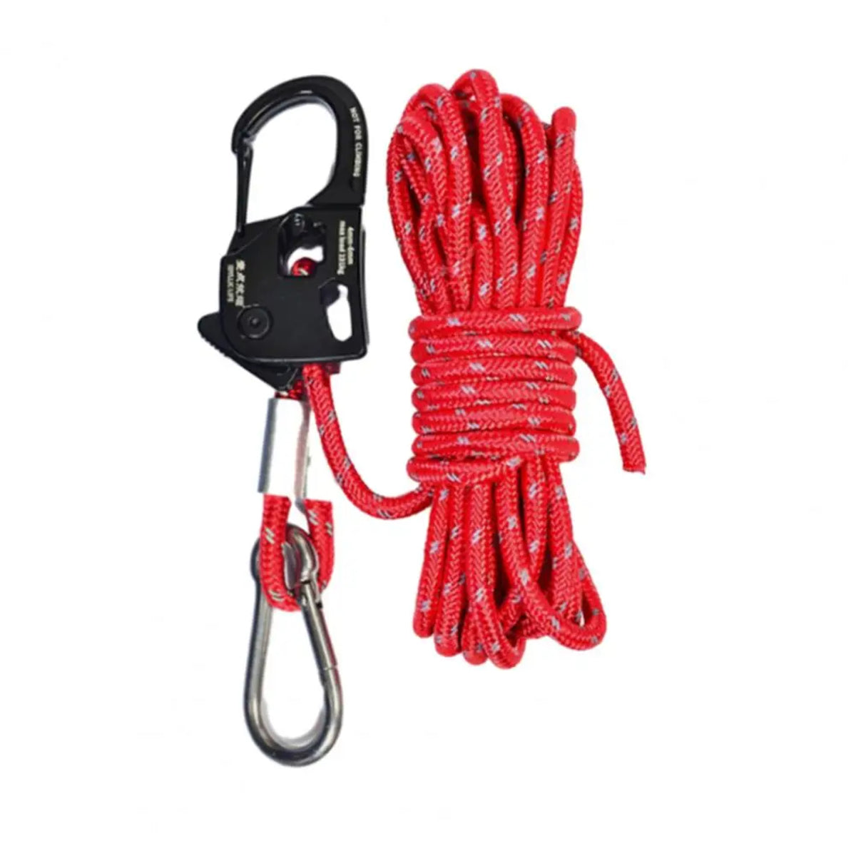 Aluminium Tent Guyline Tensioner Buckle - Heavy-Duty Cord Adjuster