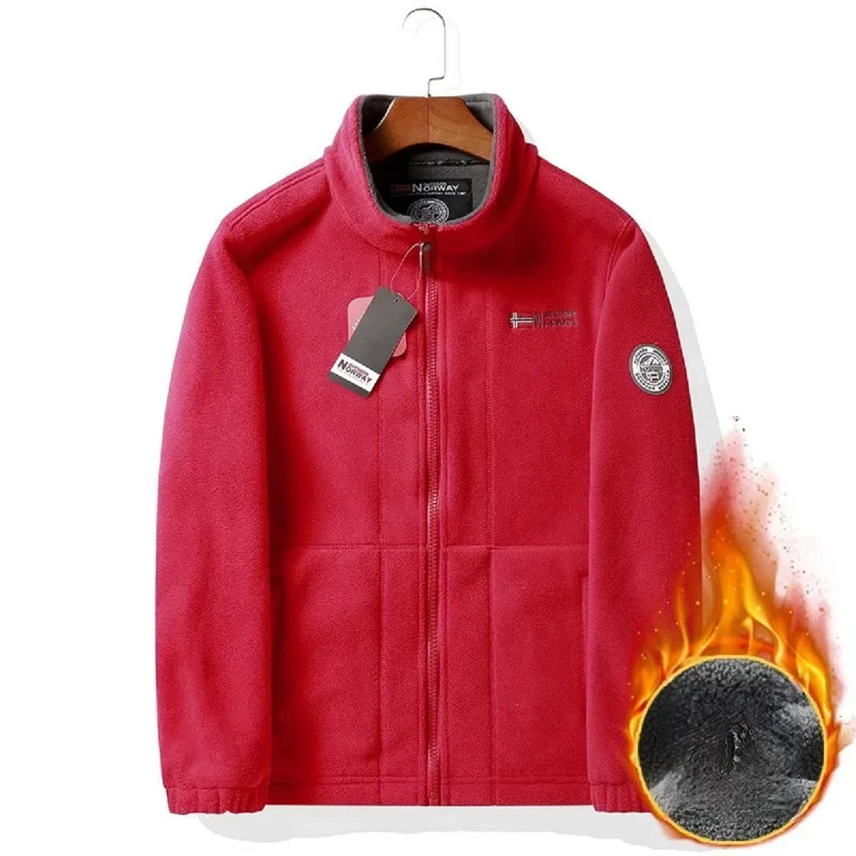 Men's Velvet-Lined Winter Windbreaker Ultimate Warmth & Style Jacket