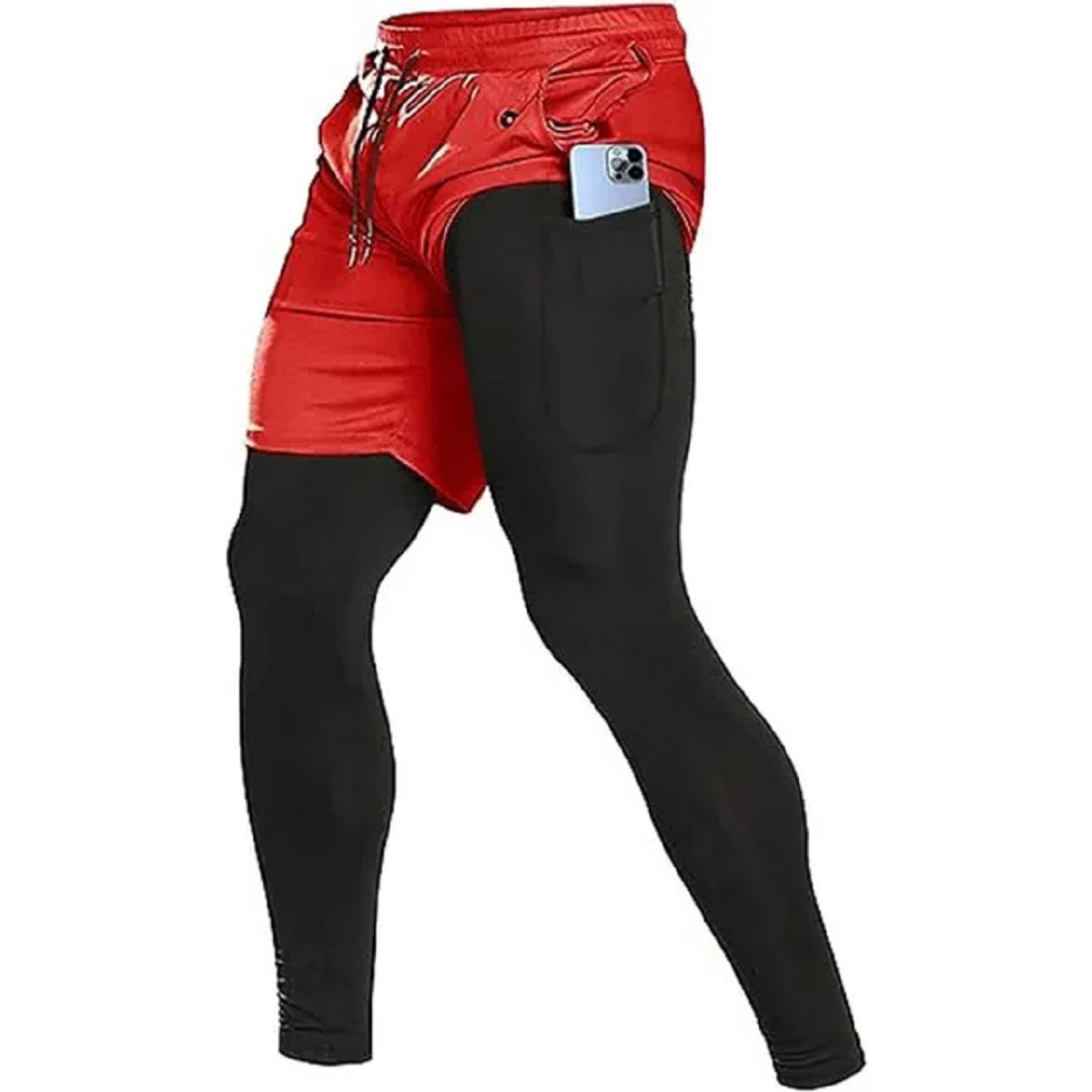 Men's 2-In-34°fompression Running Pants - Double-Layer Gym Joggers