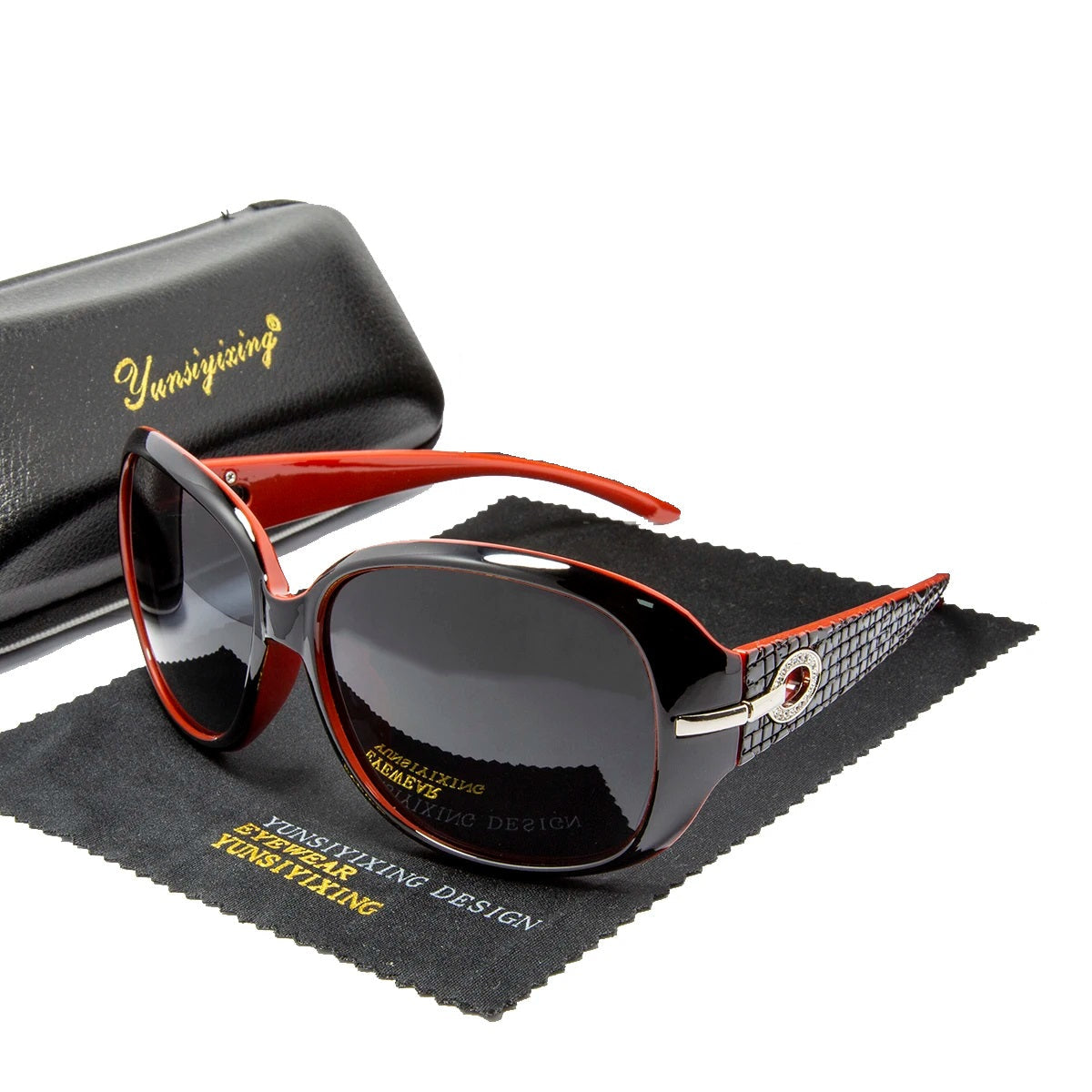 Women's Polarized Sunglasses - Vintage Big Frame Fashion Designer Shades