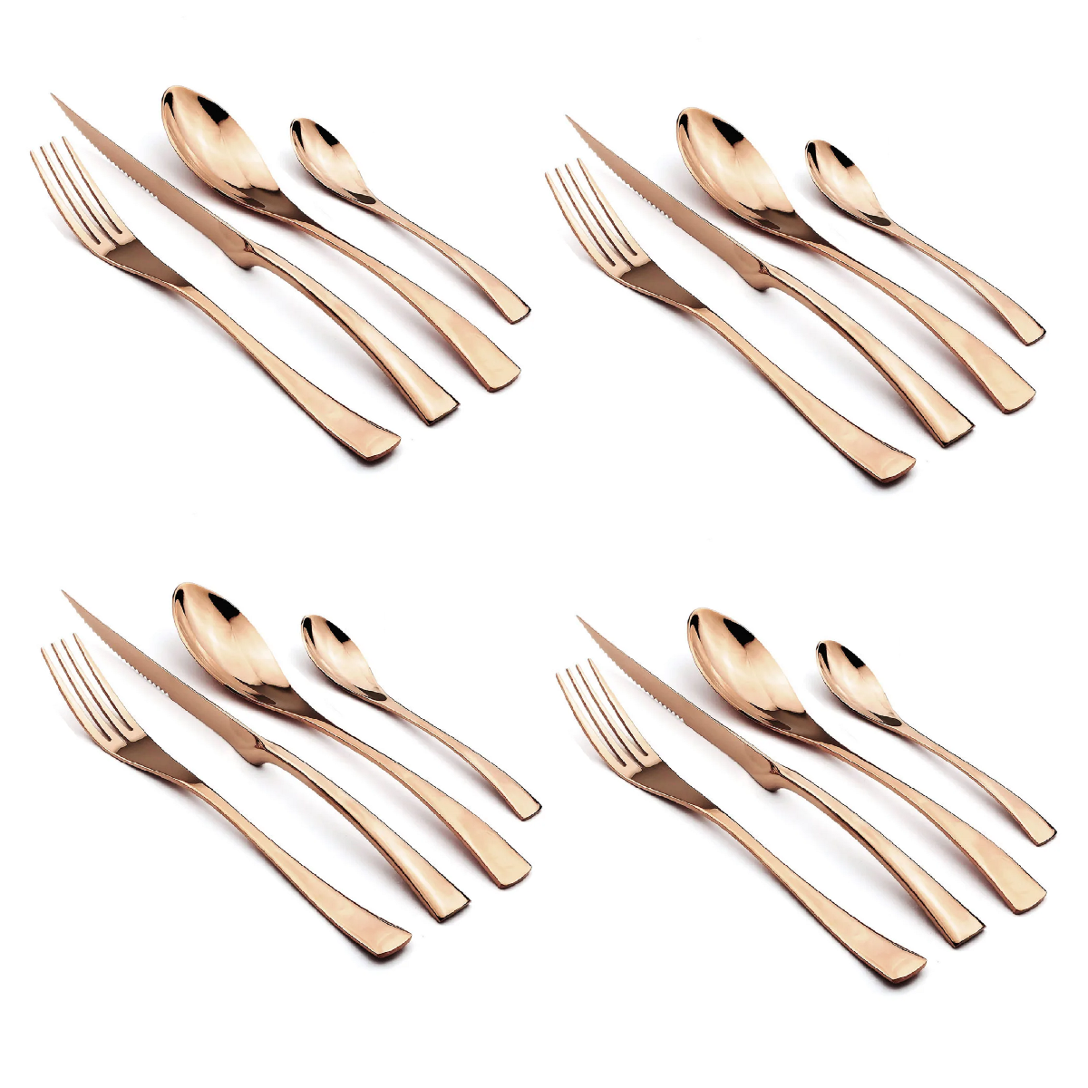 16 Pcs Stainless Steel Dinnerware Cutlery Set