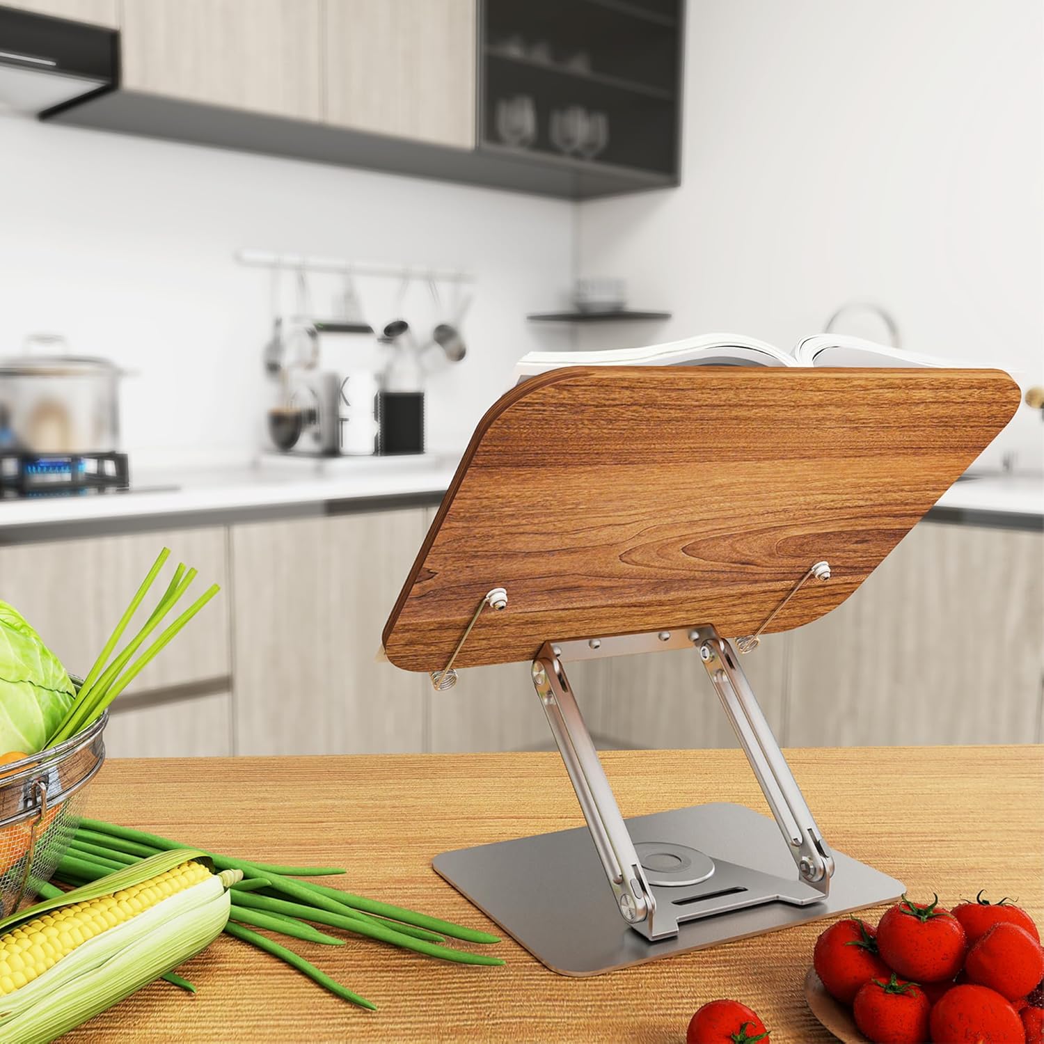 Adjustable Foldable Aluminum Stand - Laptop Tablet and Book Holder