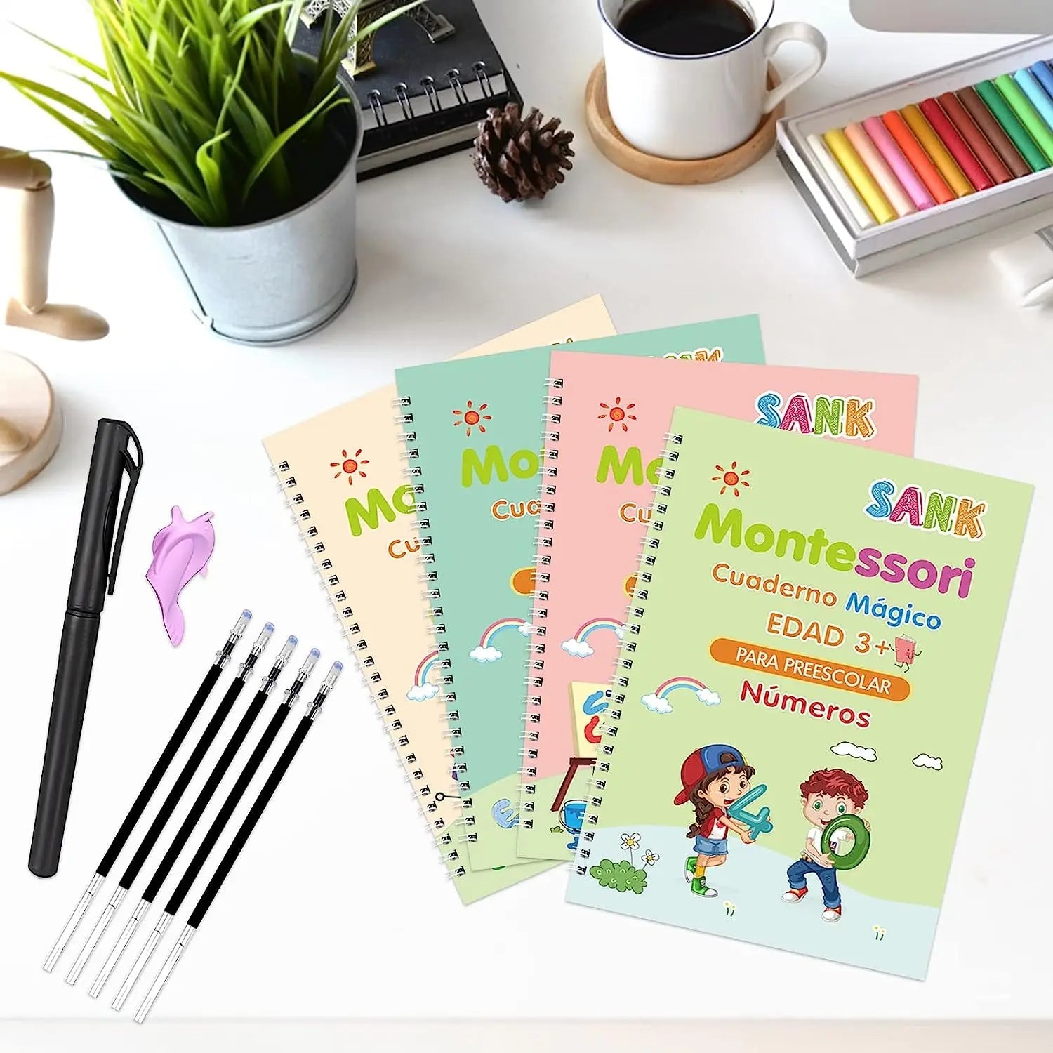 4 Magic Reusable Writing Practice Book