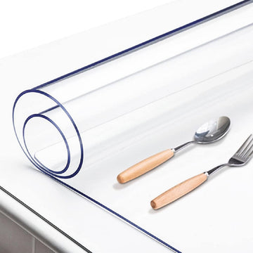 0.06 in PVC Transparent Table Mat - Heat and Scratch Resistant