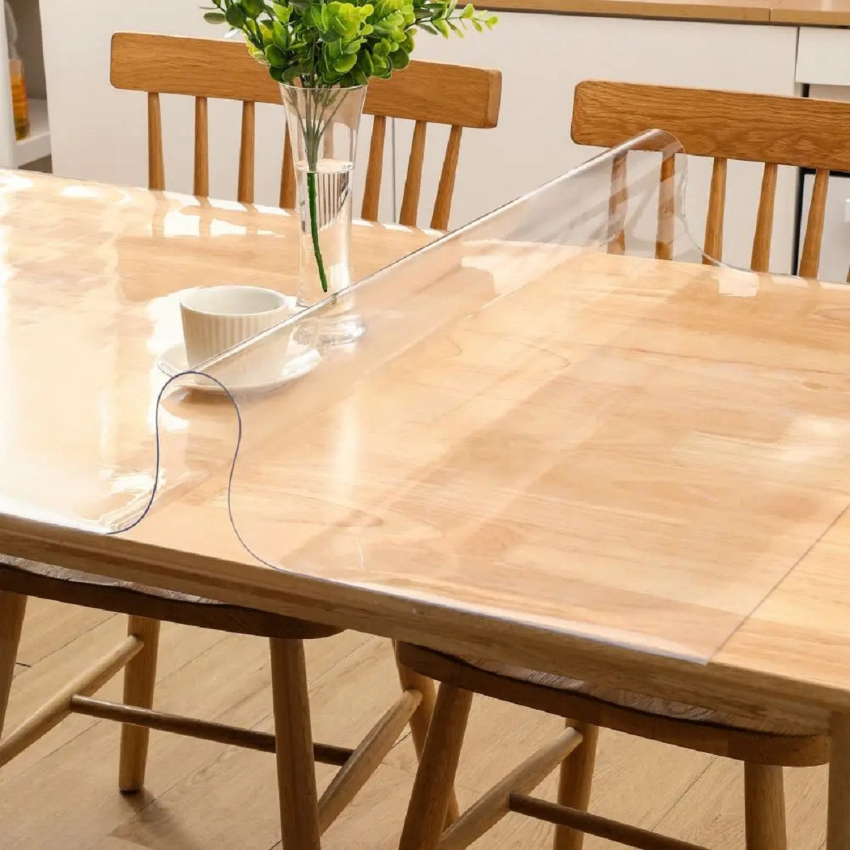 0.06 in PVC Transparent Table Mat - Heat and Scratch Resistant