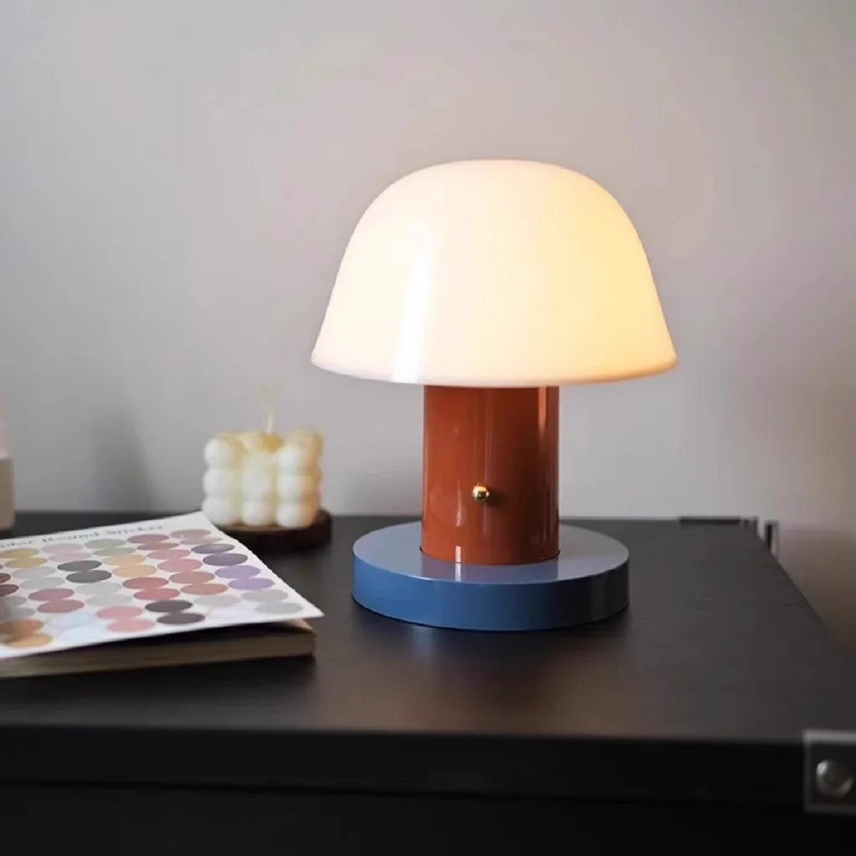 Cordless Mushroom Table Lamp Night Light