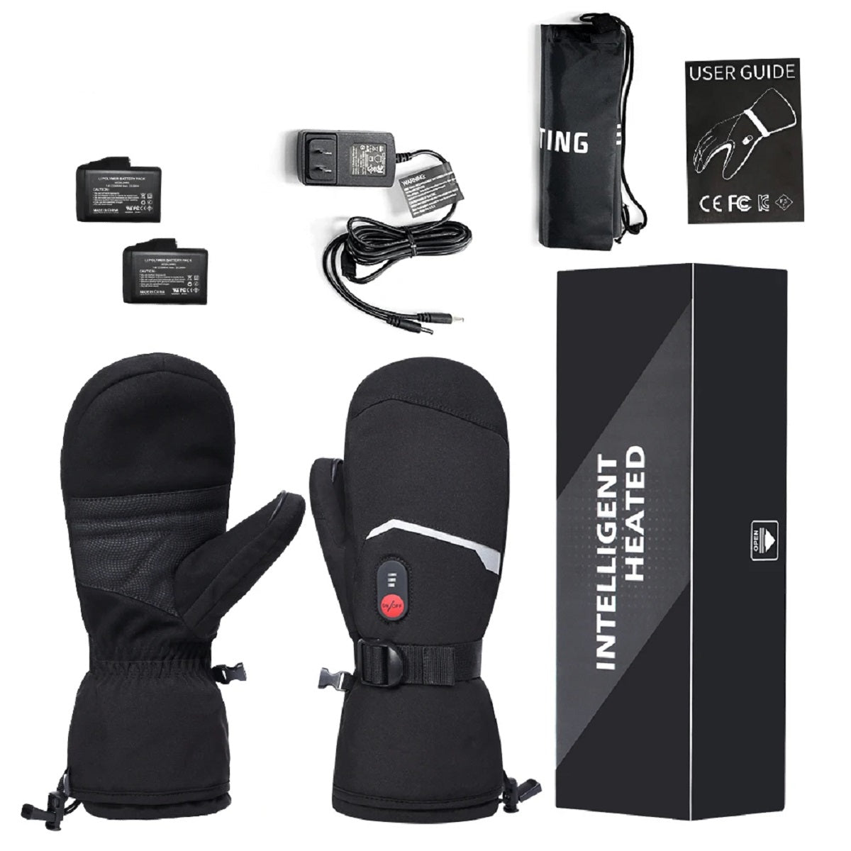 Electric Thermal Snowboard Motorcycle Skiing Finger Style Luxury Gloves