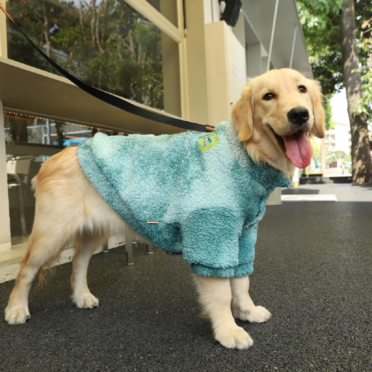 Thick Big Dog Clothes Lambs Wool Jacket Coat