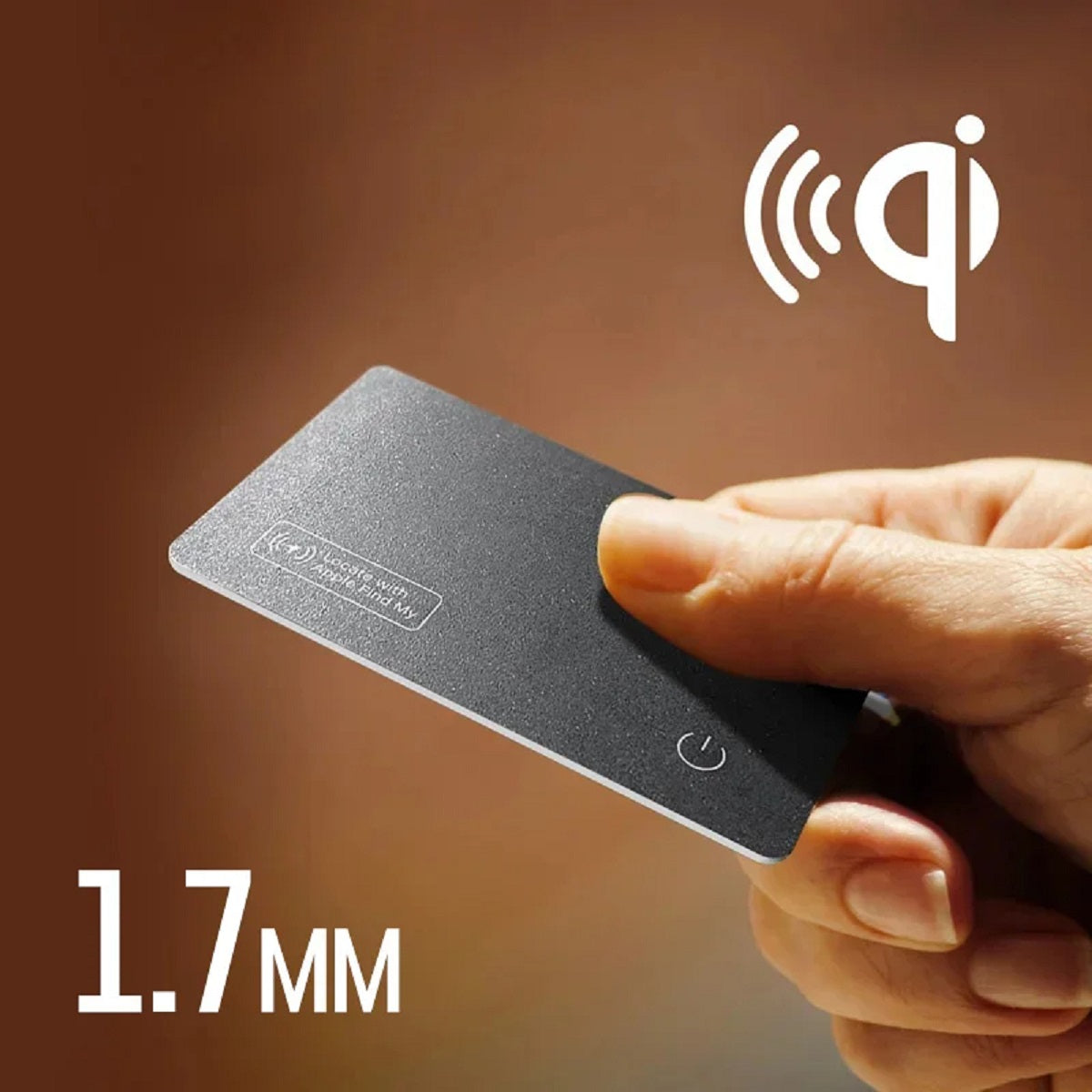 Smart GPS Wallet Tracker - Wireless Charging Mini Tag for iPhone Apple Find My