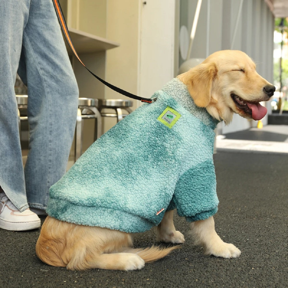 Thick Big Dog Clothes Lambs Wool Jacket Coat