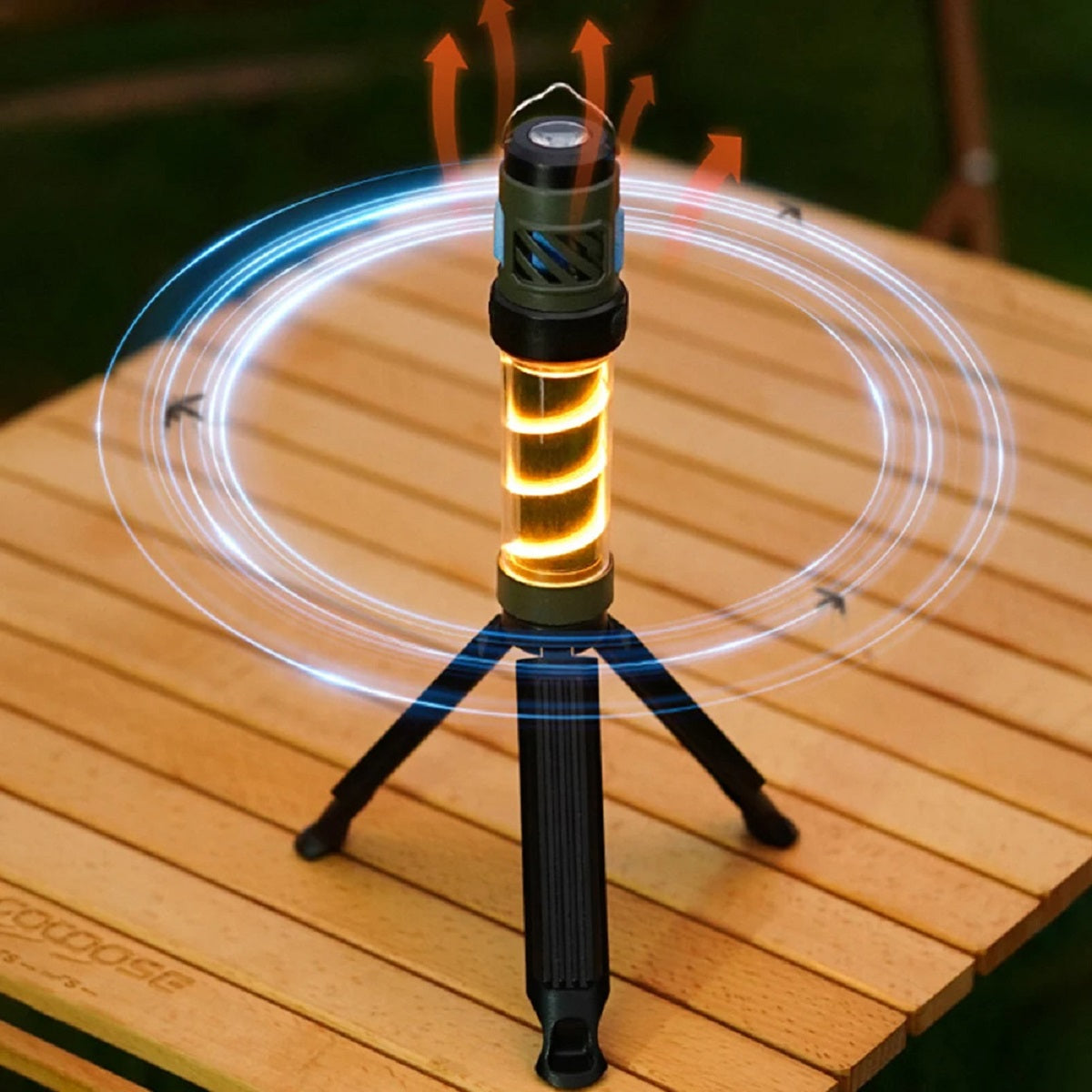Portable LED Flashlight Magnet Camping Tactical Mosquito Lamp Killer