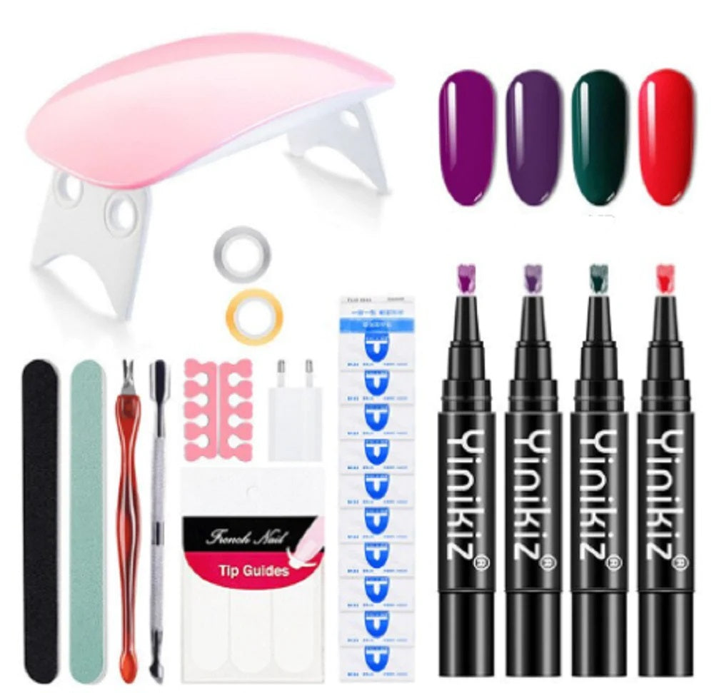 12 Pcs/set Nail Art Gel Pen Tool