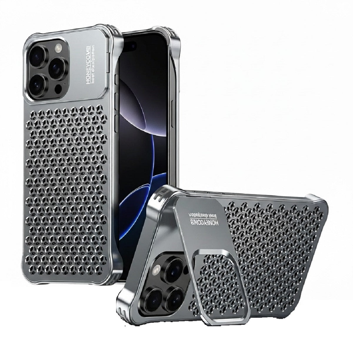 iPhone 16/15/14 Pro Max Case - Aluminium Bumper Shockproof and Anti-Scratch