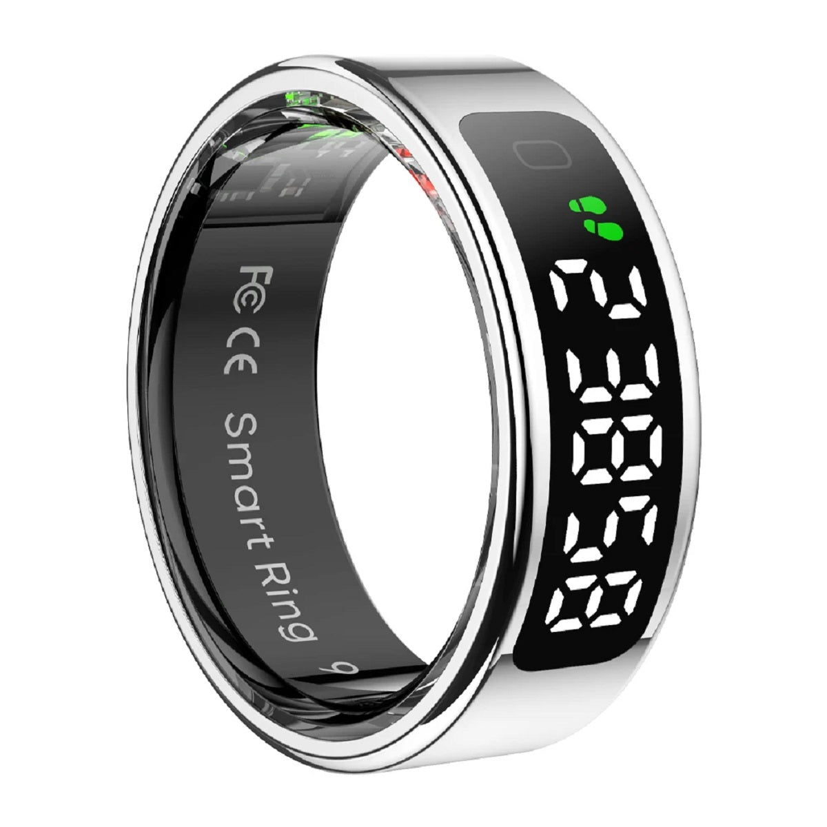Smart Ring with Display - Touchscreen Health Tracker 5ATM Waterproof