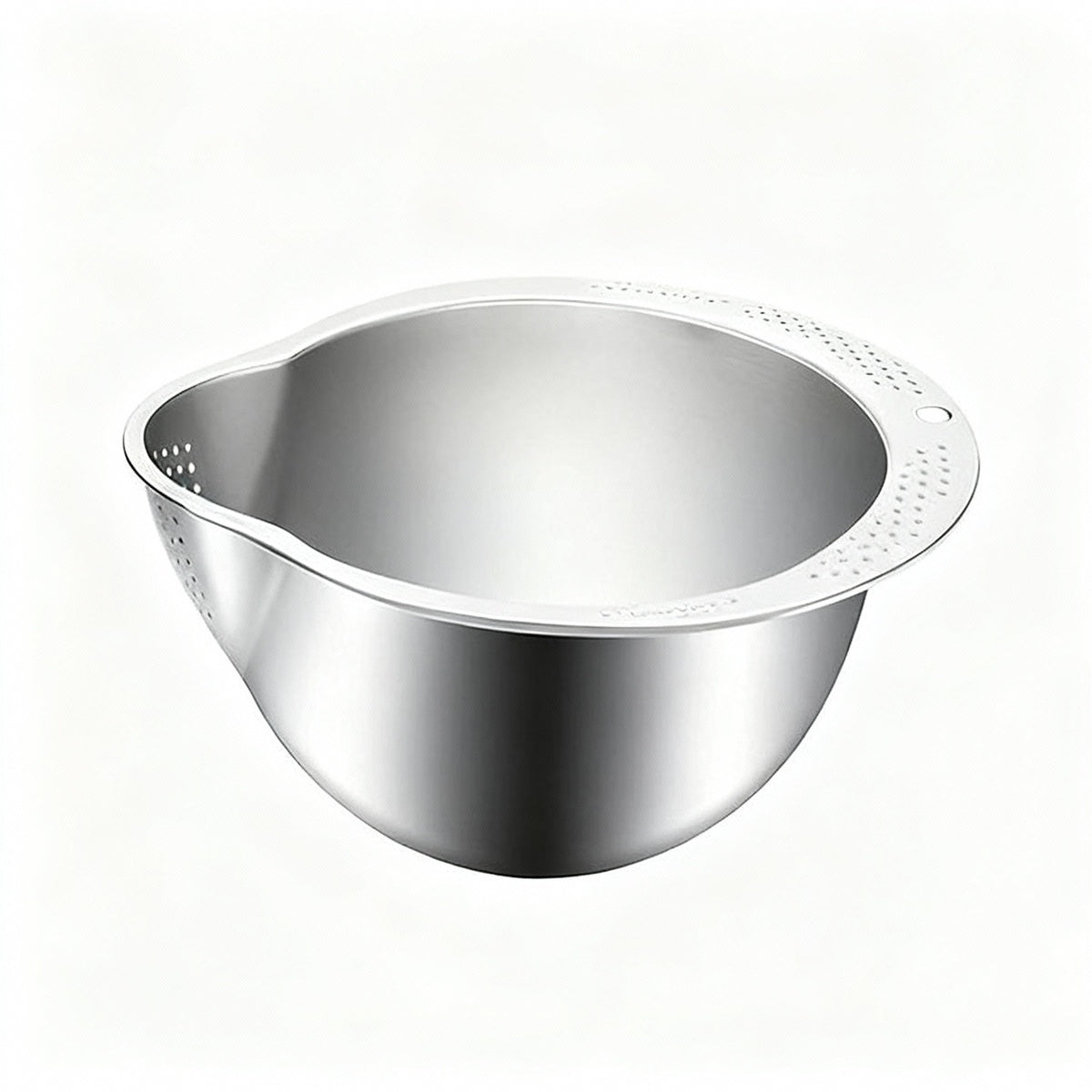 Rice Strainer Bowl - Stainless Steel Washing and Colander for Kitchen