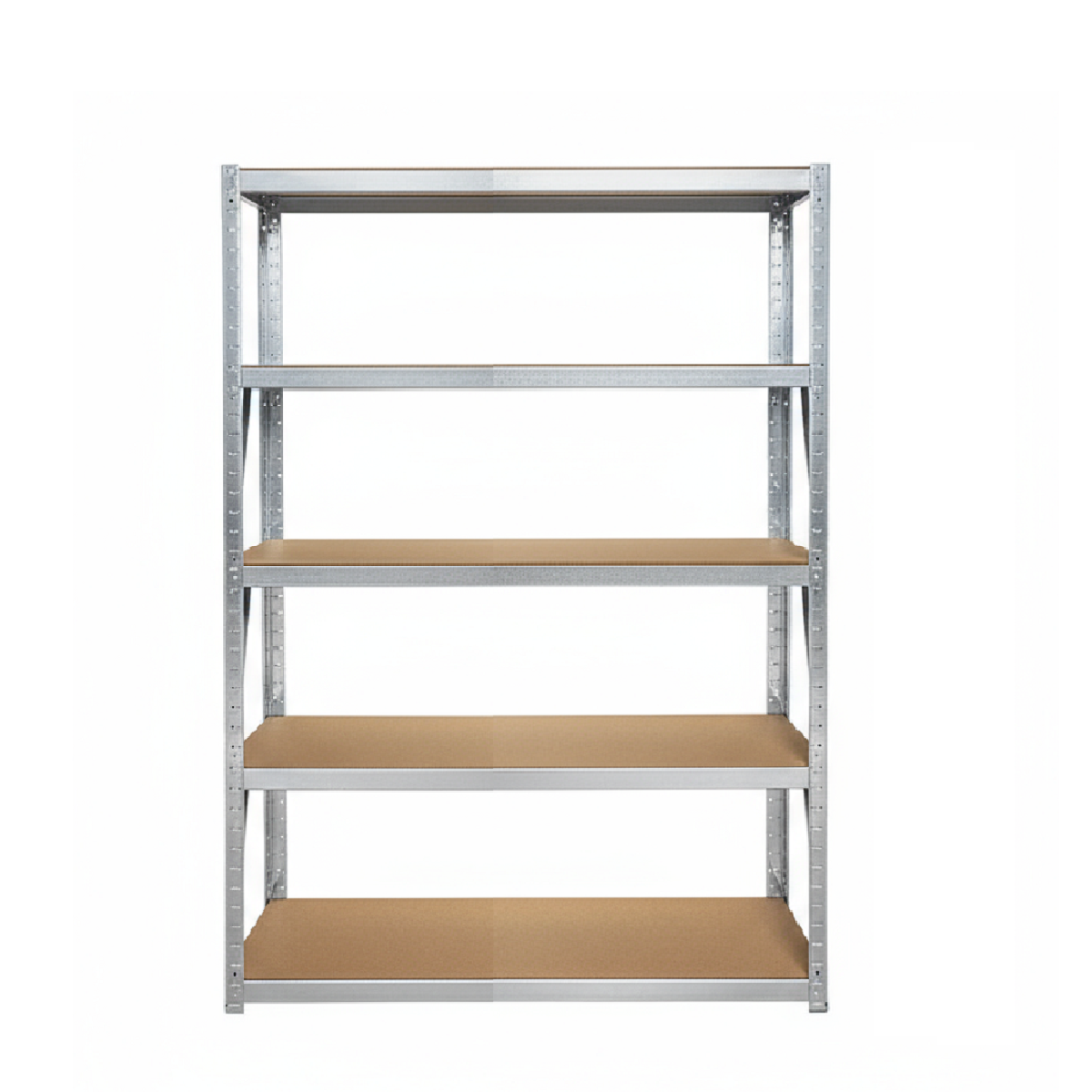 5-Tier Metal Storage Rack - Heavy-Duty Galvanised Shelving