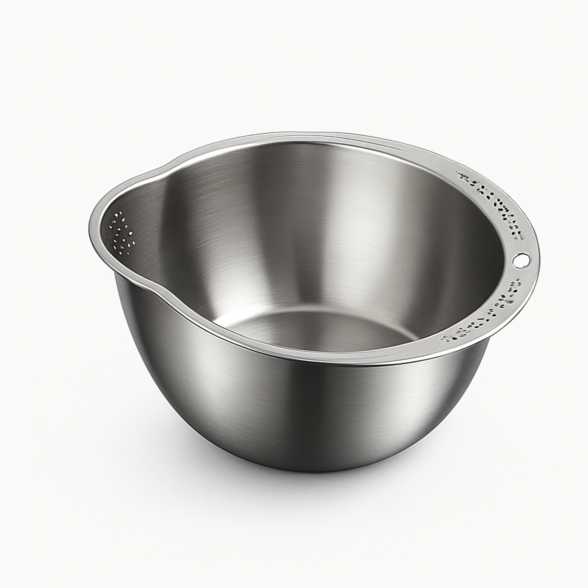 Rice Strainer Bowl - Stainless Steel Washing and Colander for Kitchen