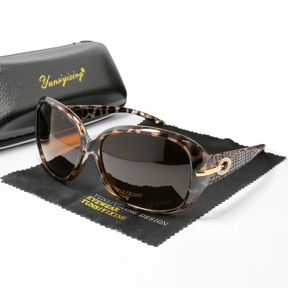 Women's Polarized Sunglasses - Vintage Big Frame Fashion Designer Shades