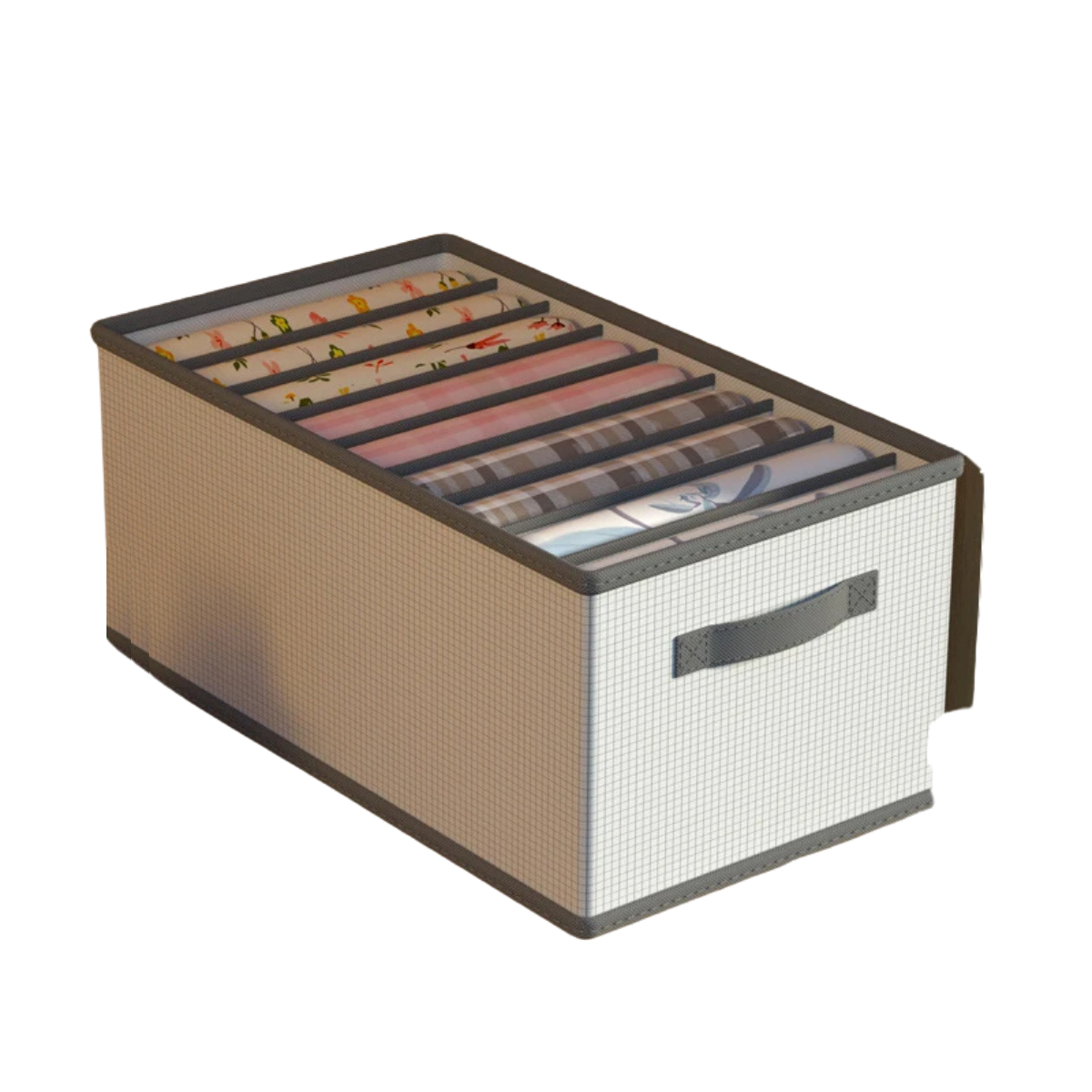 PP Closet Clothes Organizer - Multi-Grid Storage Box for Wardrobe