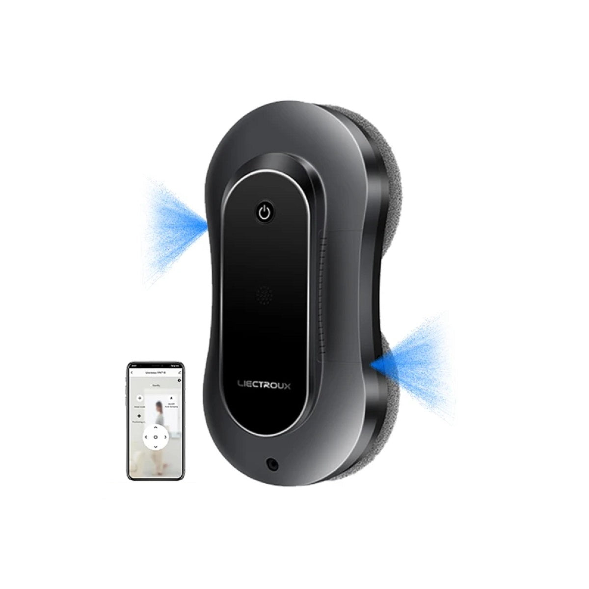 Smart Window Cleaning Robot - Dual Water Spray Laser Sensor App Control