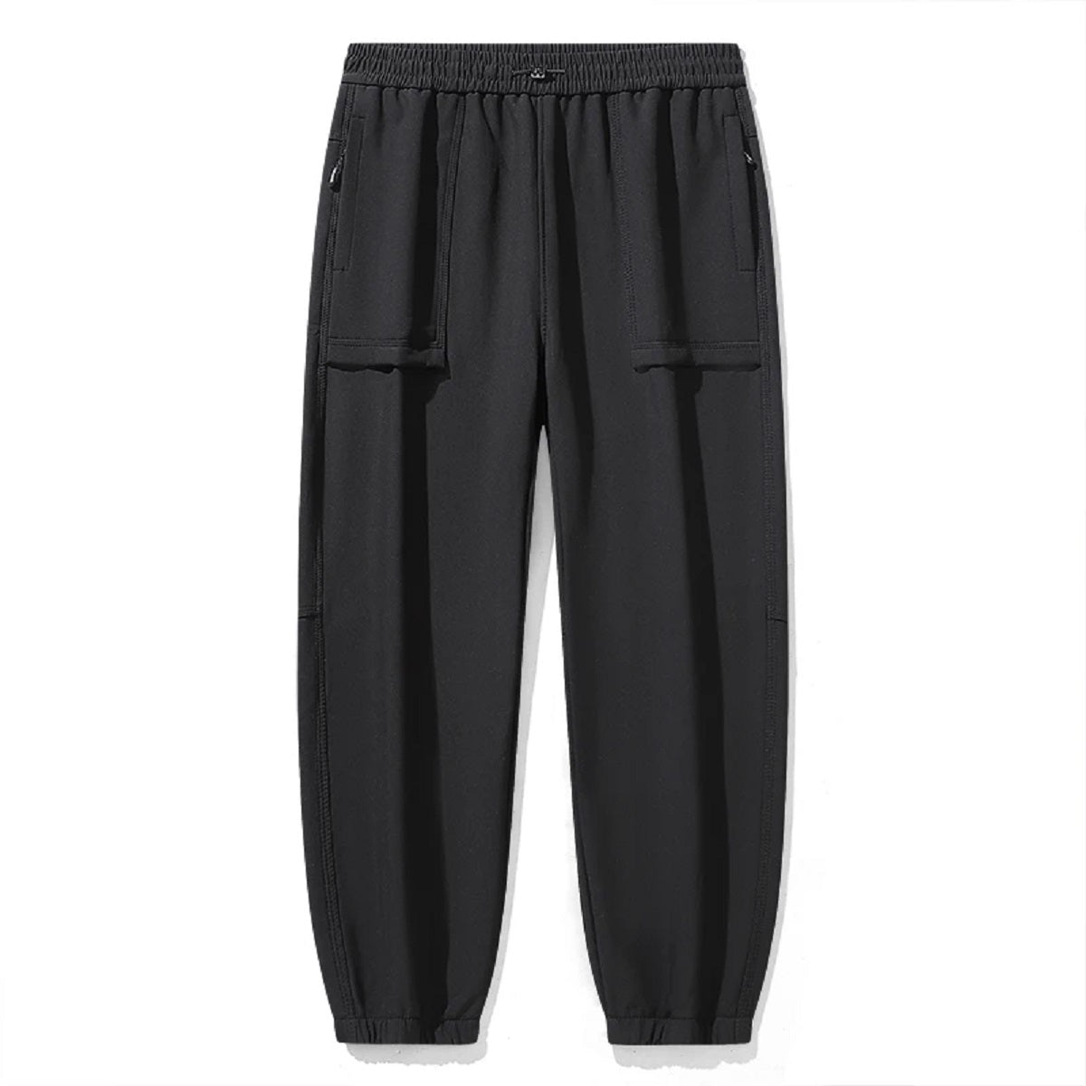 Unisex Fleece Lined Joggers Pants Water Resistant Winter Warm Travel Sweatpant