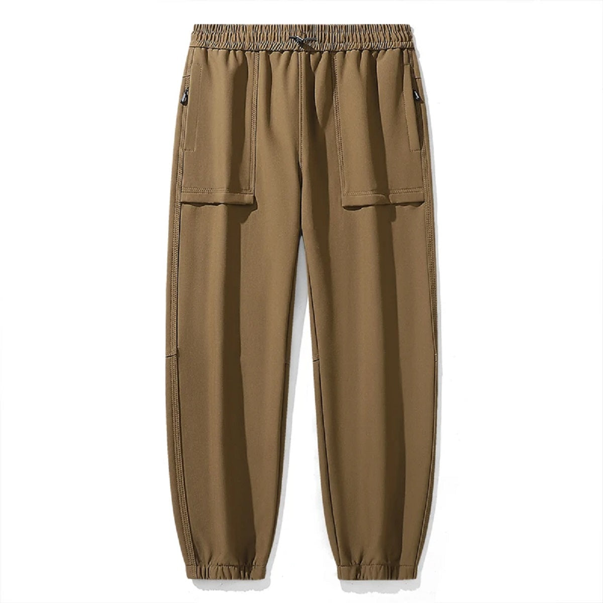 Unisex Fleece Lined Joggers Pants Water Resistant Winter Warm Travel Sweatpant