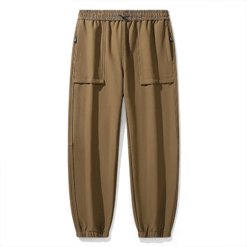 Unisex Fleece Lined Joggers Pants Water Resistant Winter Warm Travel Sweatpant