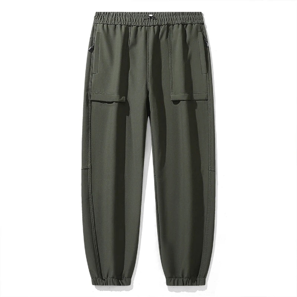 Unisex Fleece Lined Joggers Pants Water Resistant Winter Warm Travel Sweatpant