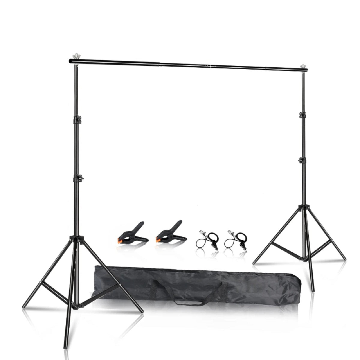 Photography Backdrop Stand Kit - Green Screen Support Frame with Carry Bag