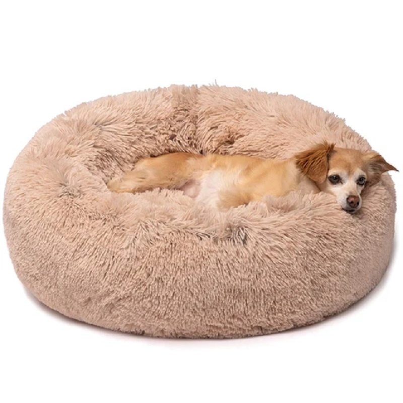 Long Plush Soft Round Pet Beds