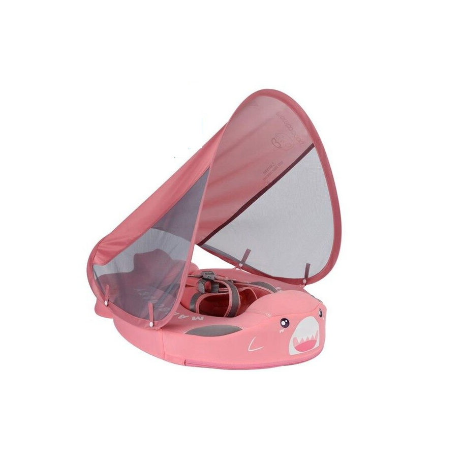 Baby Shark Swim Float with Canopy Solid Pool Infant Trainer