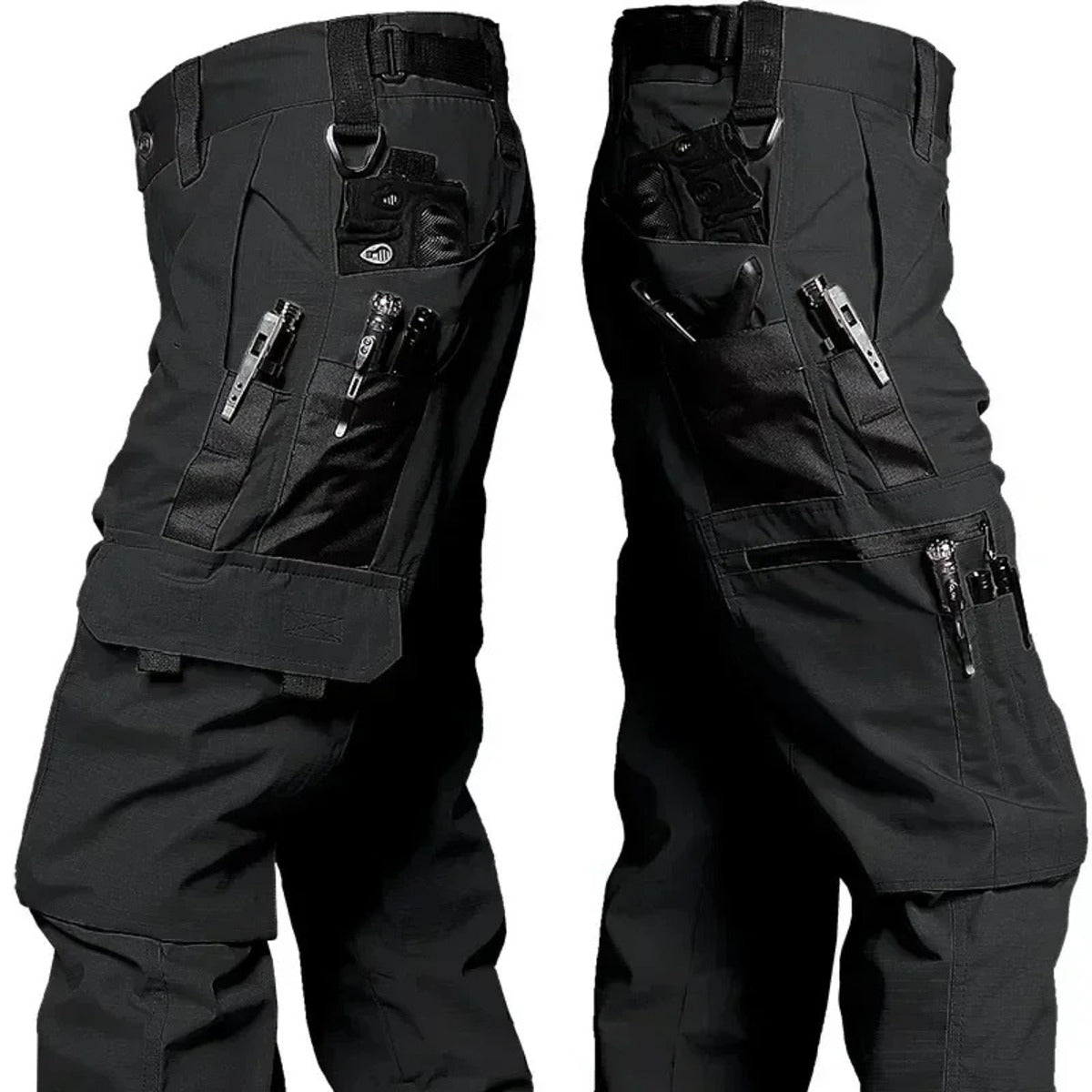 Men's Tactical Cargo Pants - Waterproof Multi-Pocket Outdoor Trousers