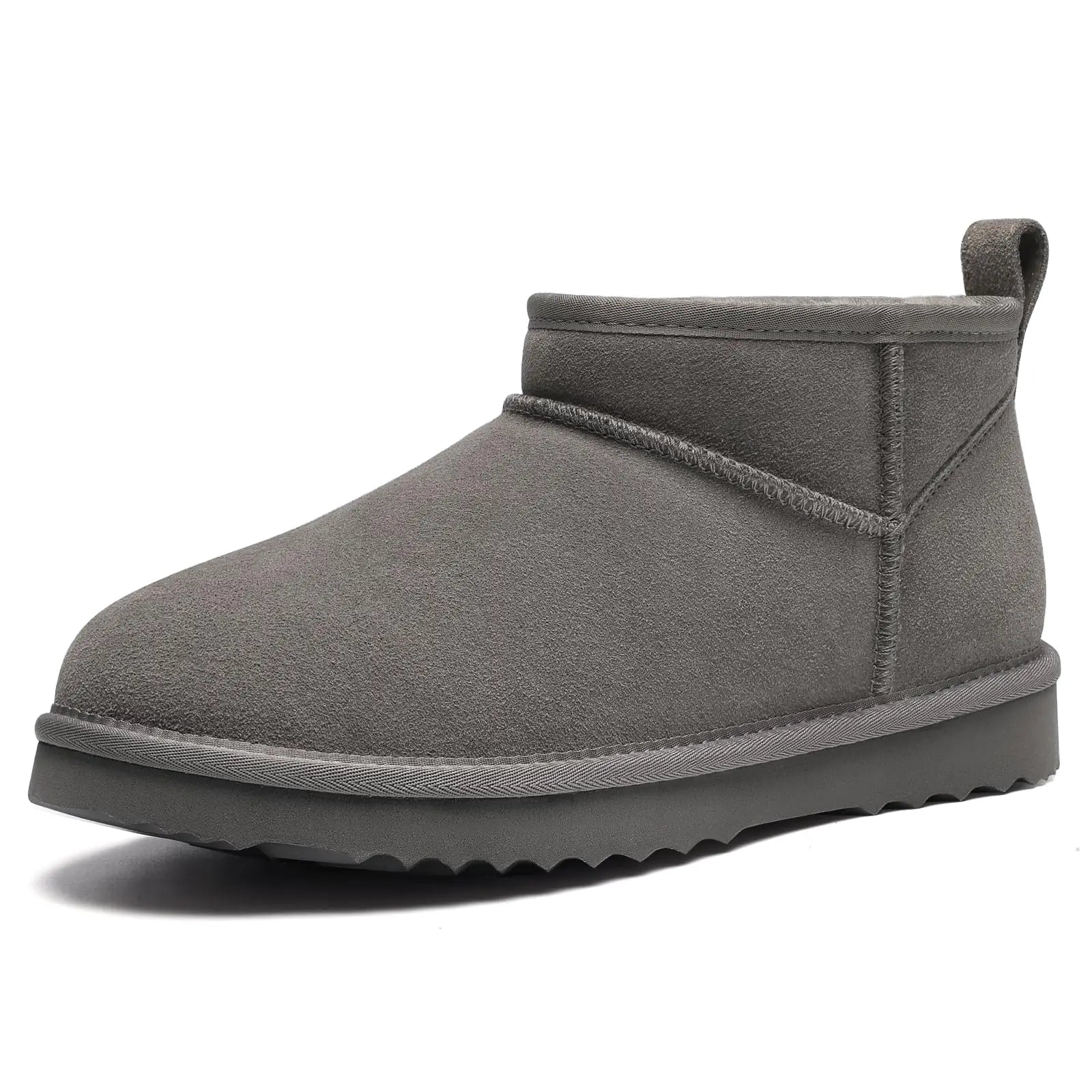 Women's Winter Mini Boots - Fur Lined Suede Non-Slip Ankle Snow