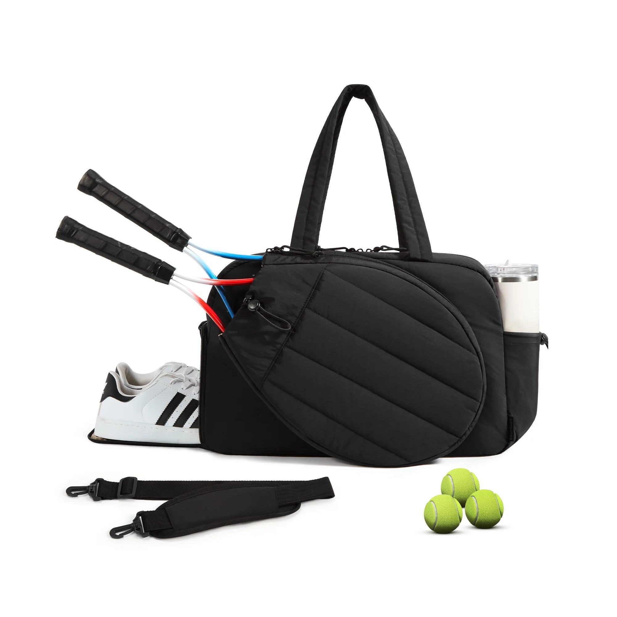 Sports Duffle Bag - Gym and Tennis with Shoe Compartment
