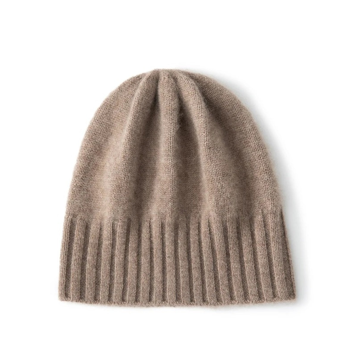 Women's Cashmere Knitted Beanie - Soft Warm Winter Hat